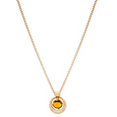 Chopard Halskette aus Gelbgold mit Diamant-Anhänger 79/4615-0001, brandneu