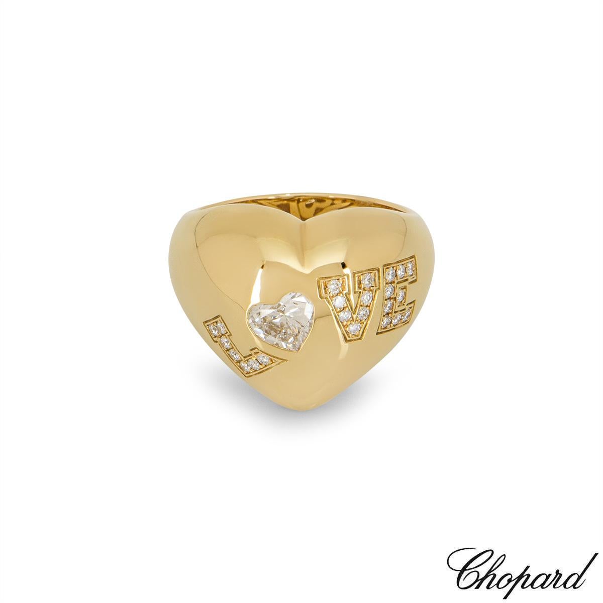 chopard love ring with diamond