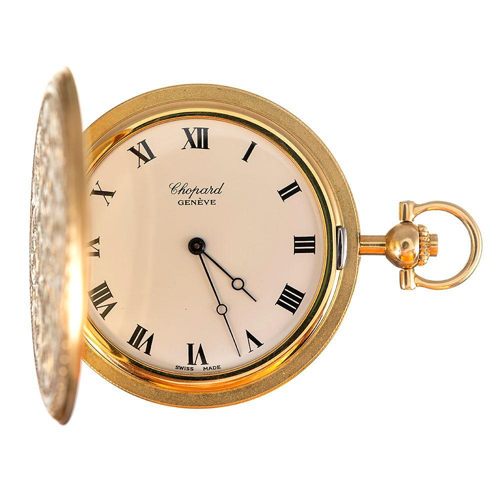 Chopard yellow Gold engraved Pocket Watch 