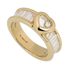 Chopard Yellow Gold Happy Diamond Heart Ring 82/2853-20