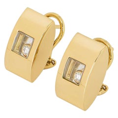 Chopard Yellow Gold Happy Diamonds Earrings 84/3335