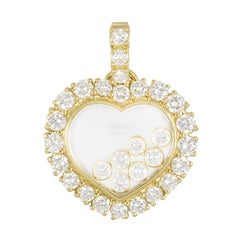 Chopard Yellow Gold Happy Diamonds Heart Pendant