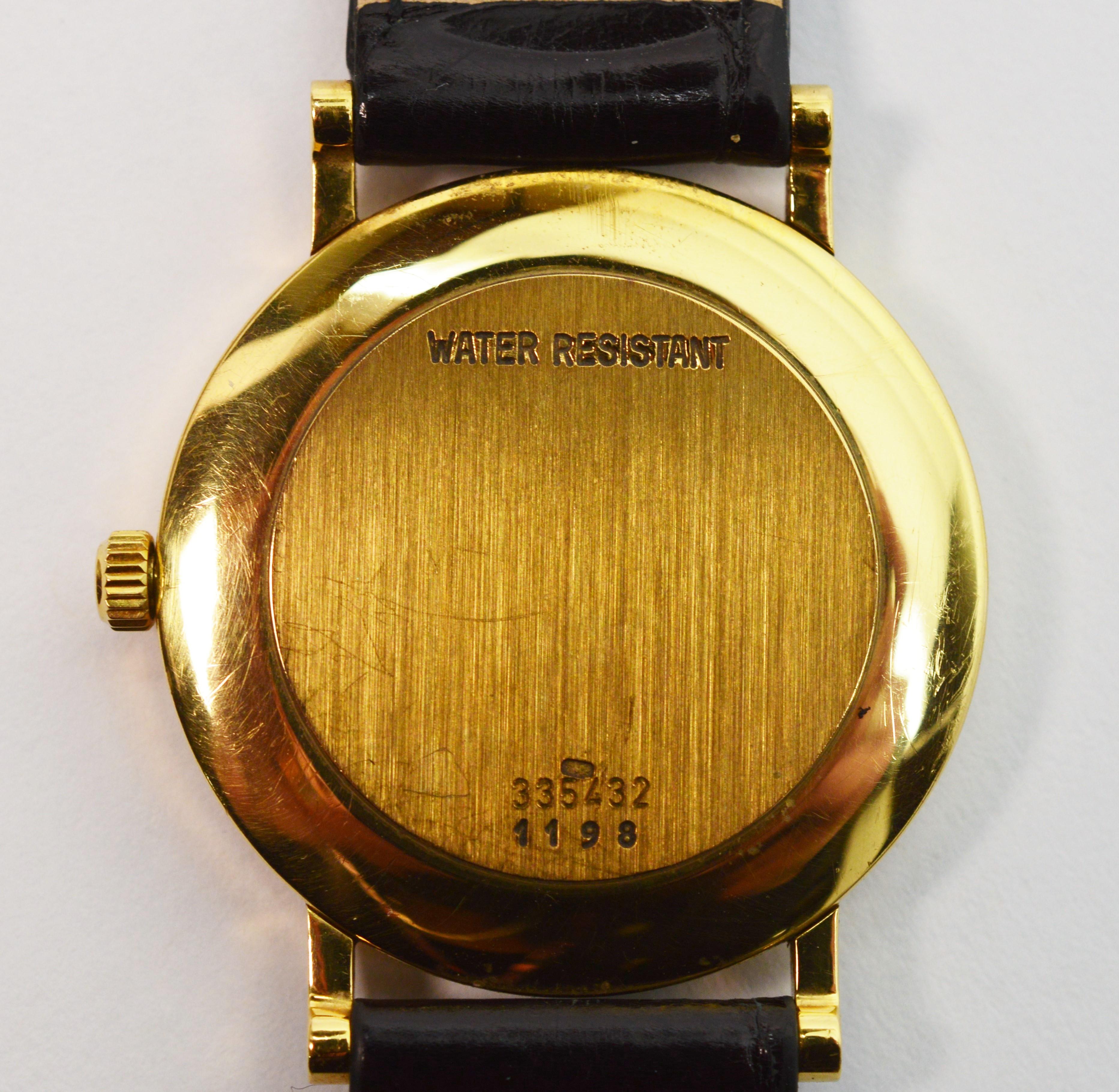 Chopard Yellow Gold Men's Dress Wrist Watch In Excellent Condition For Sale In Mount Kisco, NY