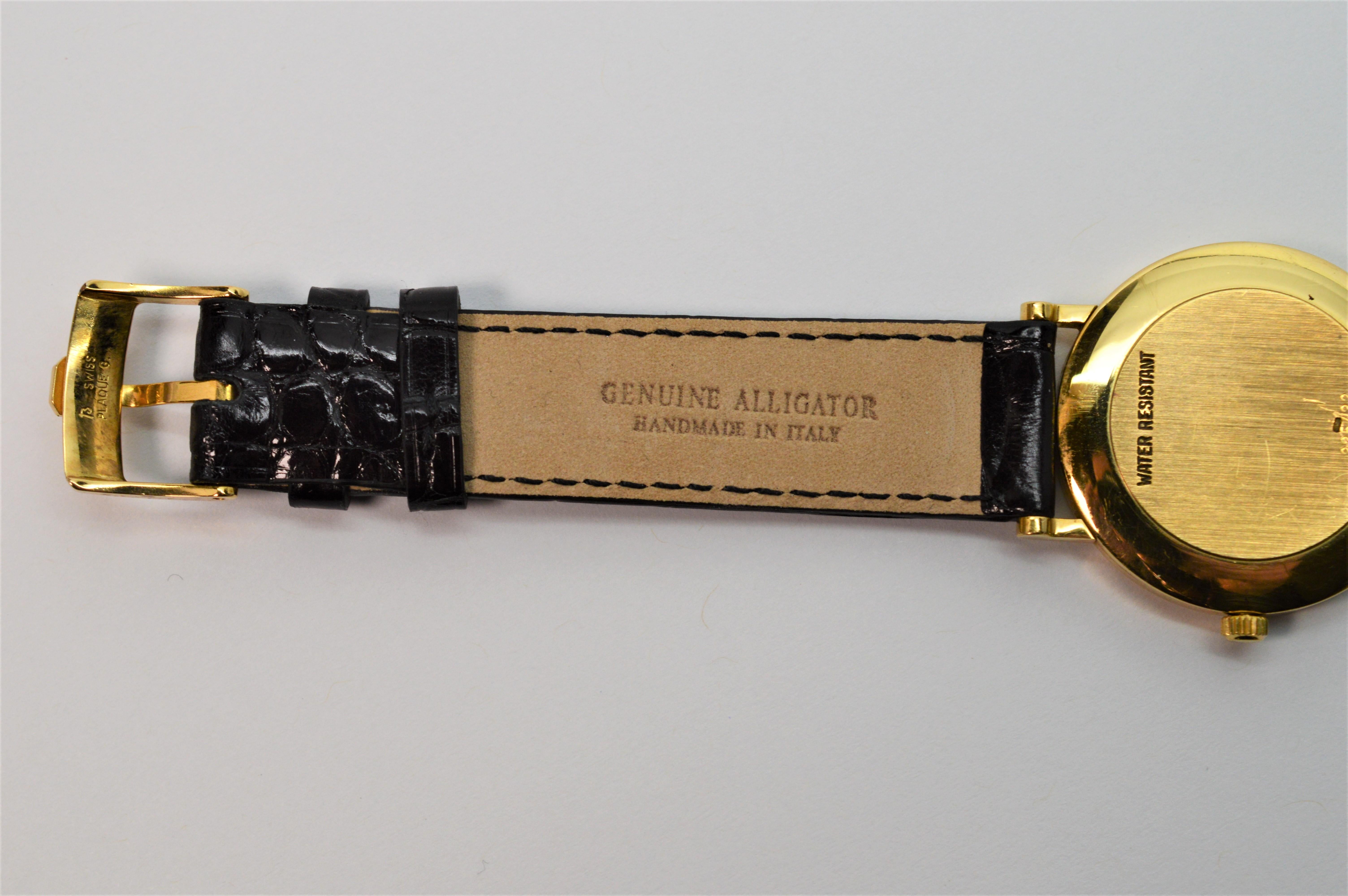 Chopard Montre-bracelet habillée pour homme en or jaune en vente 5