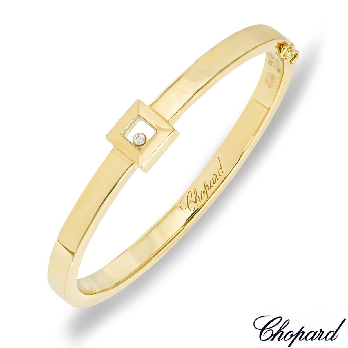 Quadratischer Happy Diamonds-Armreif aus Gelbgold von Chopard 85/2938 für Damen oder Herren