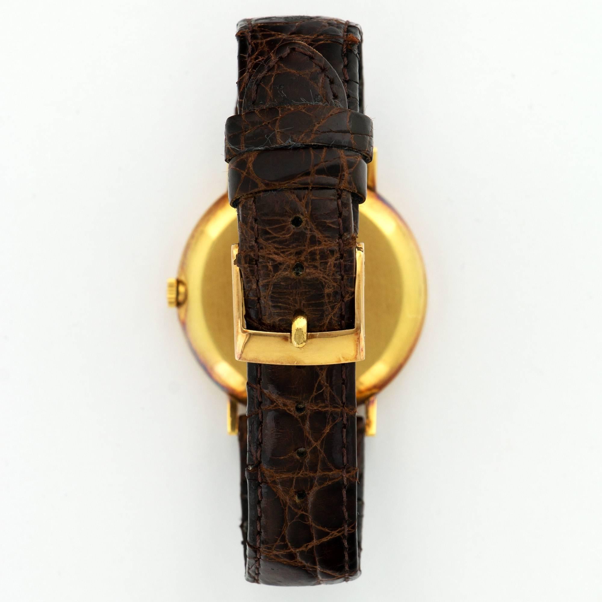 Modern Chopard Yellow Gold Automatic Wristwatch, circa 1980s For Sale