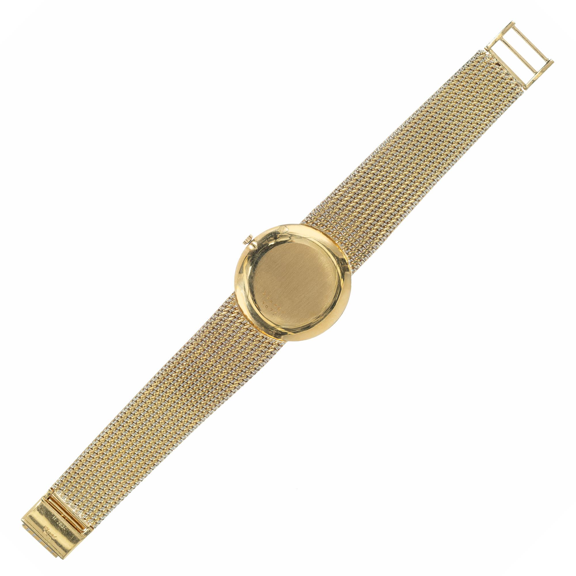 Chopard Yellow White Gold Bracelet Quartz Wristwatch For Sale 1