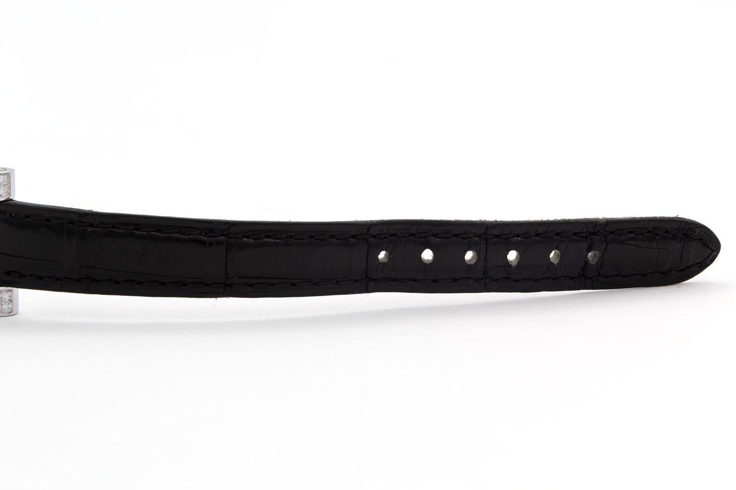 Chopard Your Hour Montre à quartz MOP en or blanc 18 carats avec diamants 13/6965-20 en vente 5