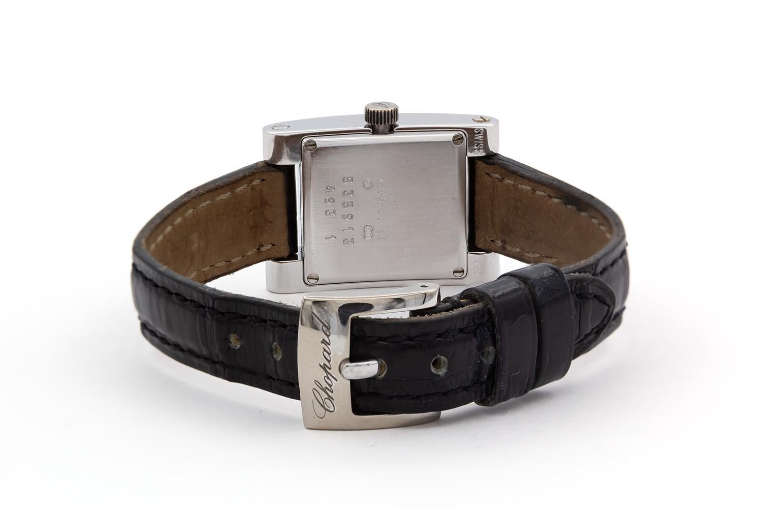 Chopard Your Hour Montre à quartz MOP en or blanc 18 carats avec diamants 13/6965-20 Excellent état - En vente à Tustin, CA