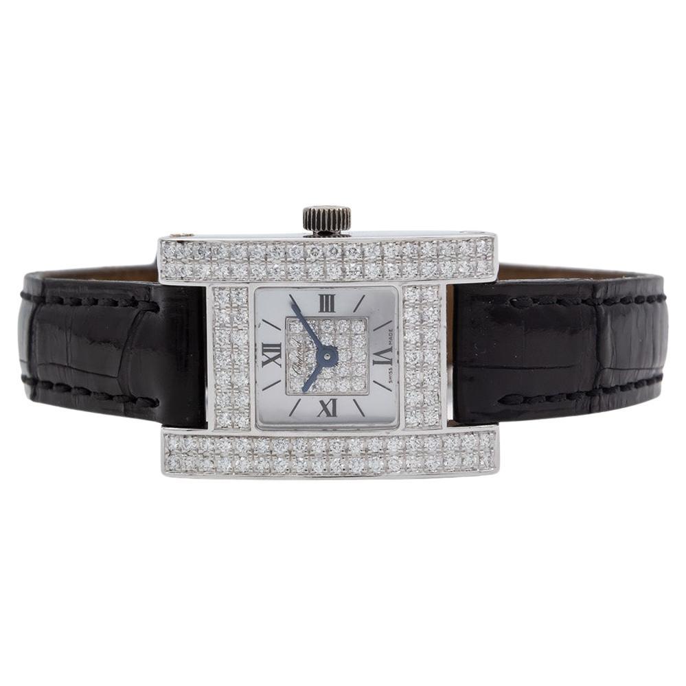 Chopard Your Hour Orologio al quarzo con diamanti in oro bianco 18 carati 13/6965-20