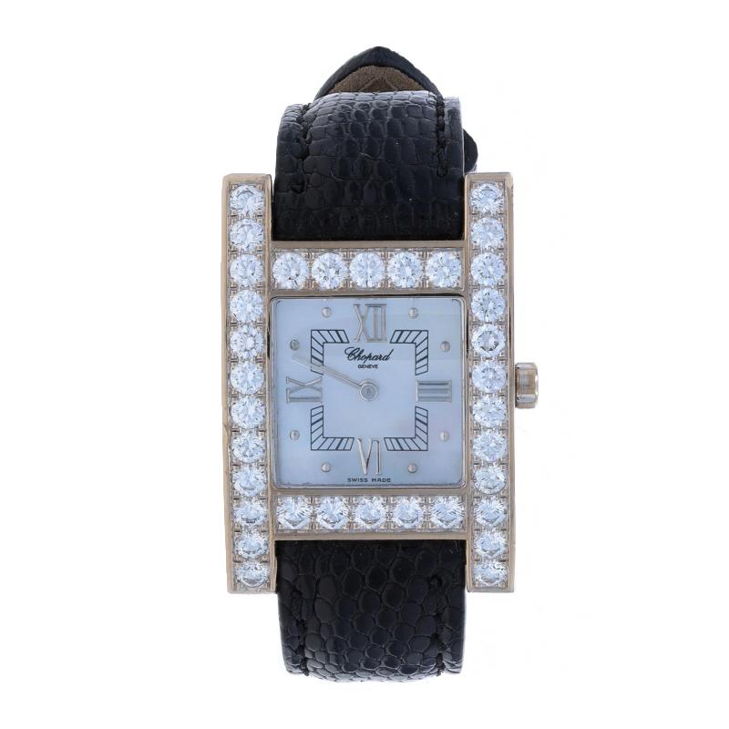 Chopard Your Hour Diamantuhr 4451 13/6621 Gold 18k Quarz 3,40ctw 1Yr Wnty (Rundschliff) im Angebot