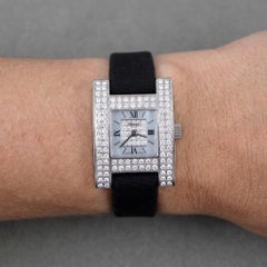 Chopard Your Hour Pave Diamond 18k White Gold Wristwatch