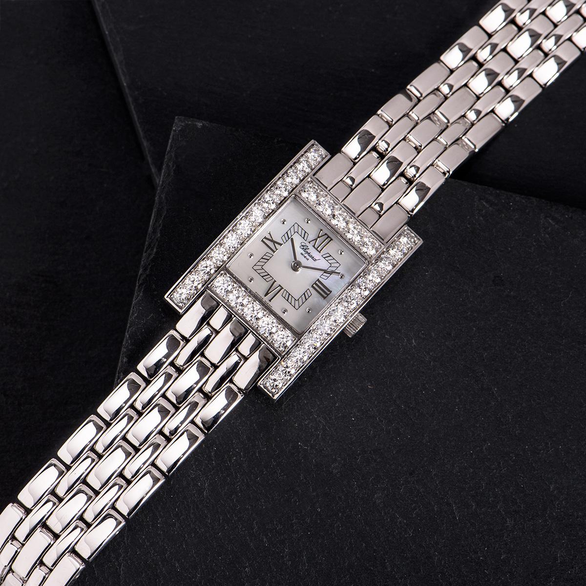 Chopard Your Hour White Gold Mother of Pearl Dial Diamond Set 10/6805 In Excellent Condition In Mayfair, London, London