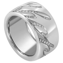 Chopardissimo 18 Karat White Gold Diamond Band Ring 826580-1209