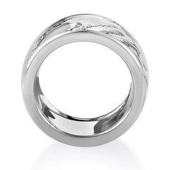 Chopardissimo 18 Karat White Gold Diamond Band Ring 826580-1210