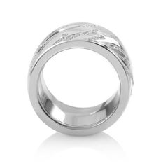 Chopardissimo 18 Karta White Gold Diamond Band Ring 826582-1210