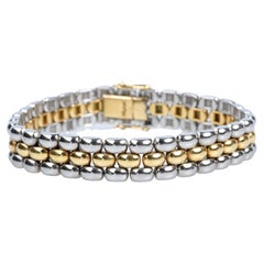 CHOPARD's bracelet in 18carats yellow gold and stainless steel 
