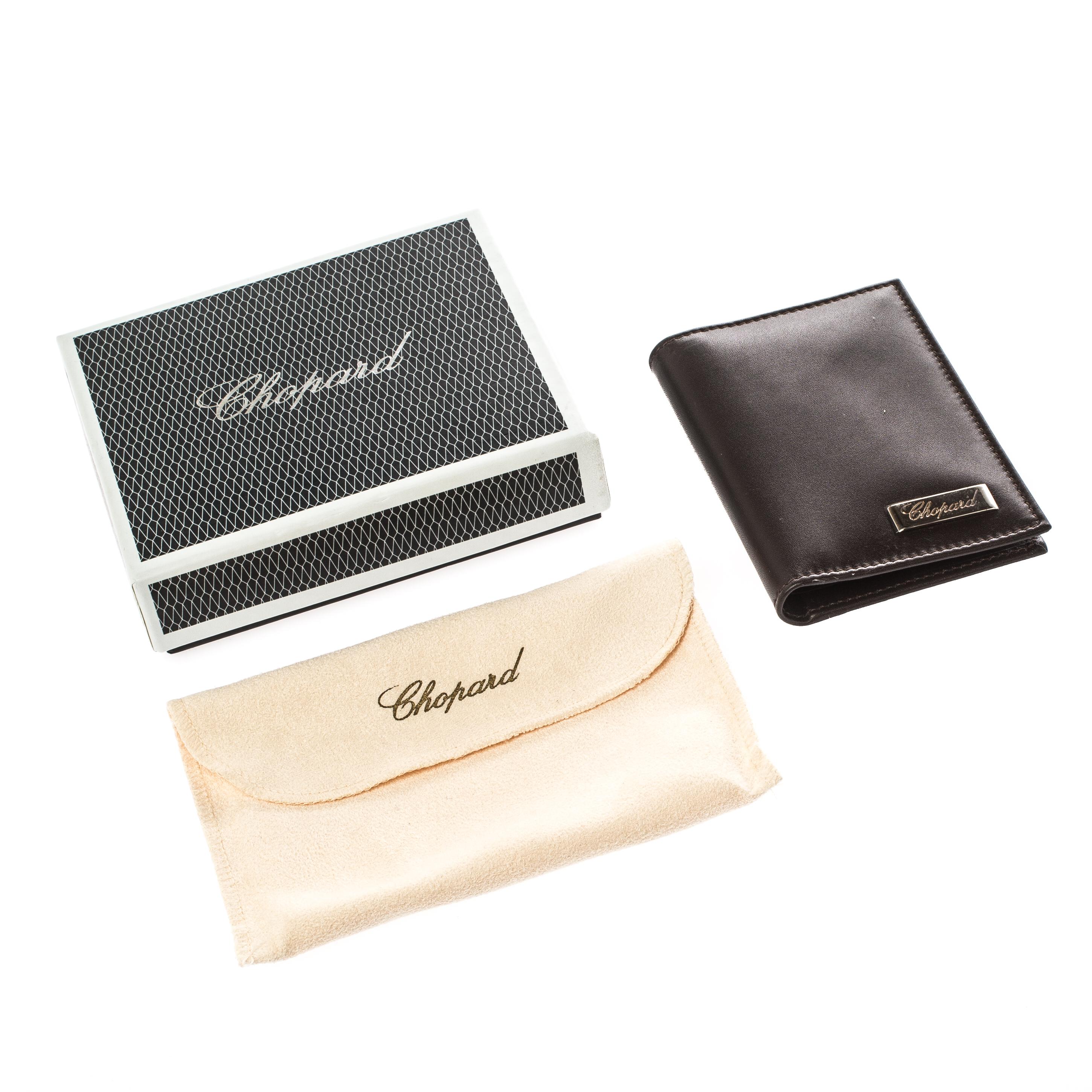 Chophard Dark Brown Leather Classic Bifold Wallet 3