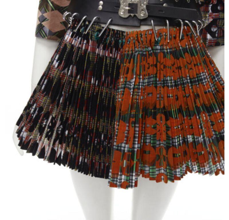 CHOPOVA LOWENA Punk orange plaid floral damask pleated eyelet  belted dress XS
Reference: AAWC/A00172
Brand: Chopova Lowena
Material: Polyester
Color: Orange
Pattern: Plaid
Closure: Snap Buttons
Extra Details: Attached extra metal parts in case of