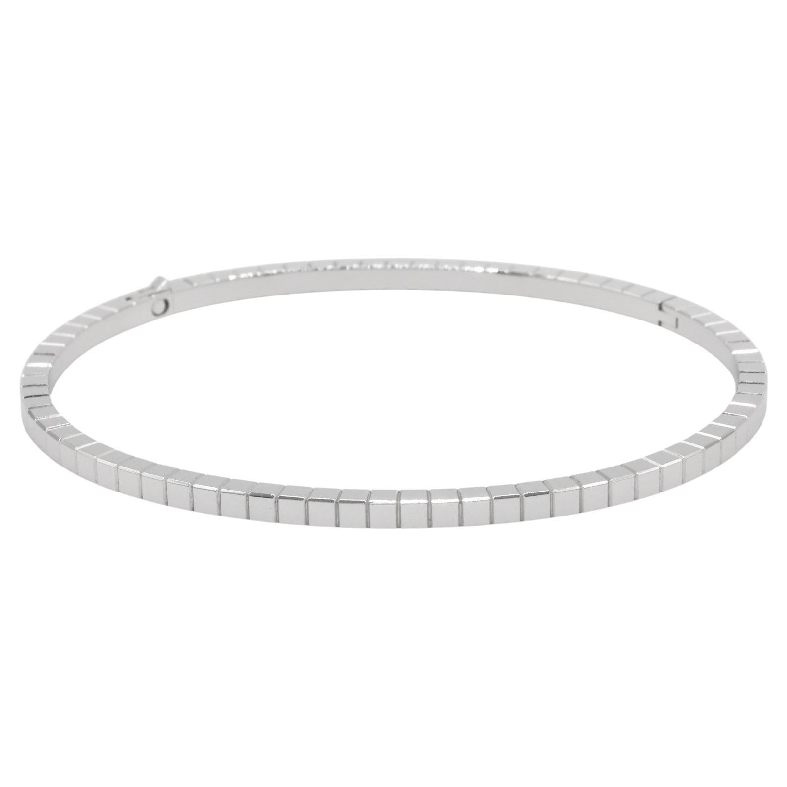 Choppard Ice Cube Bangle Bracelet White Gold
