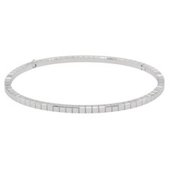 Choppard Ice Cube Bangle Bracelet White Gold