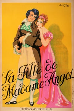 La Fille de Madame Angol Affiche originale d'opérette par Choppy