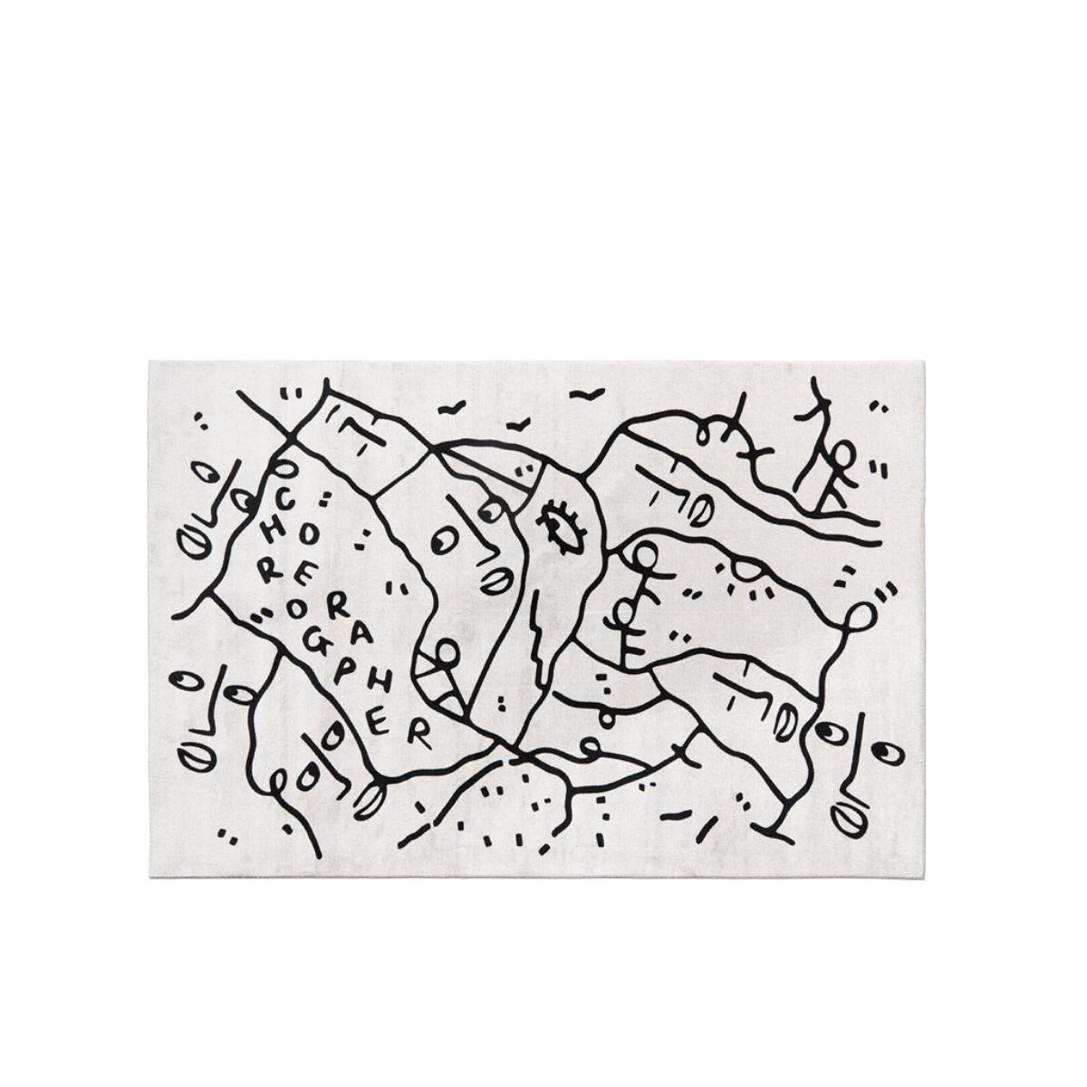 Tapis ChoreograpHer rectangulaire en polyester et polyamide non-slip Neuf - En vente à Brooklyn, NY
