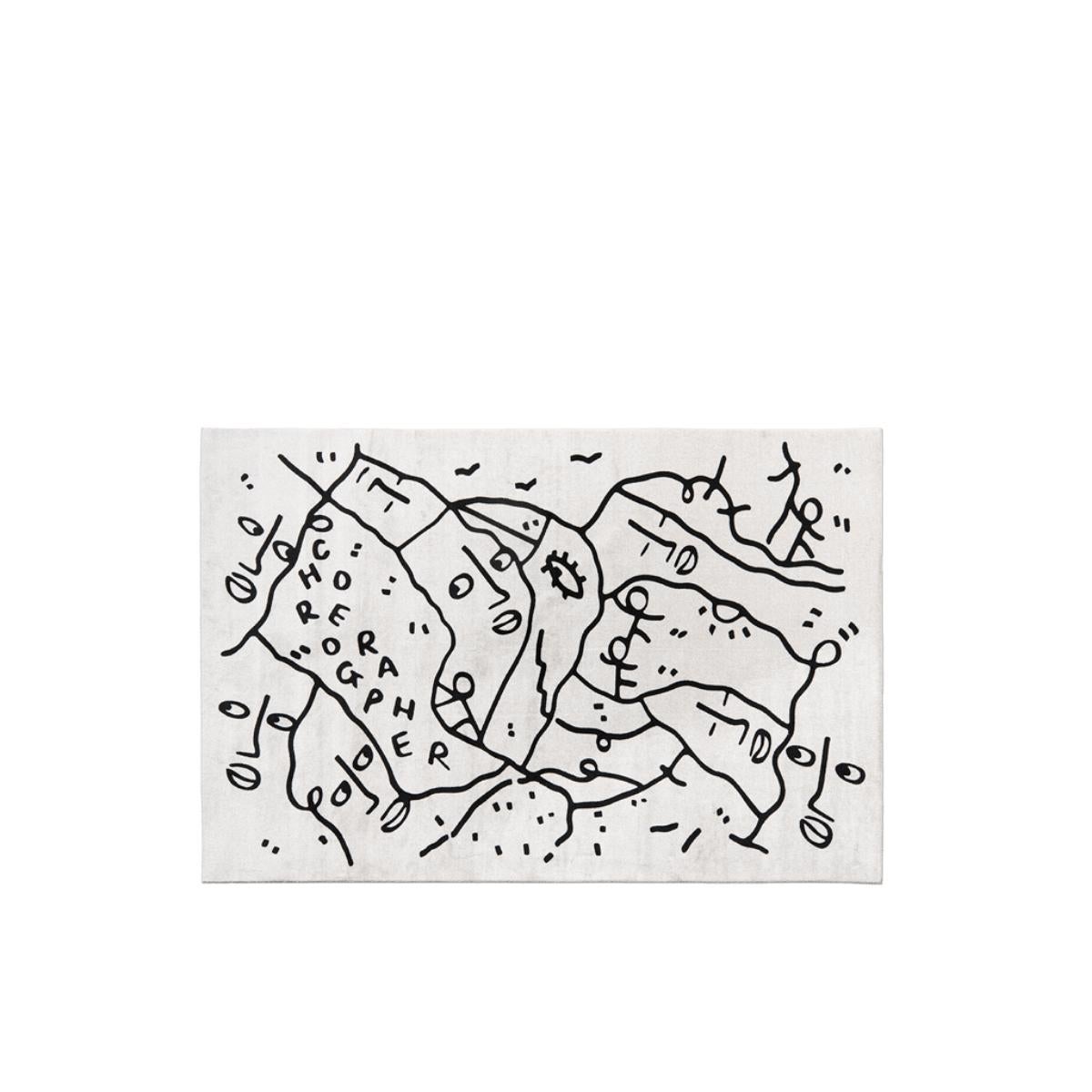 ChoreograpHer Carpet Rectangular Small aus rutschfestem Polyester & Polyamid im Zustand „Neu“ im Angebot in Brooklyn, NY