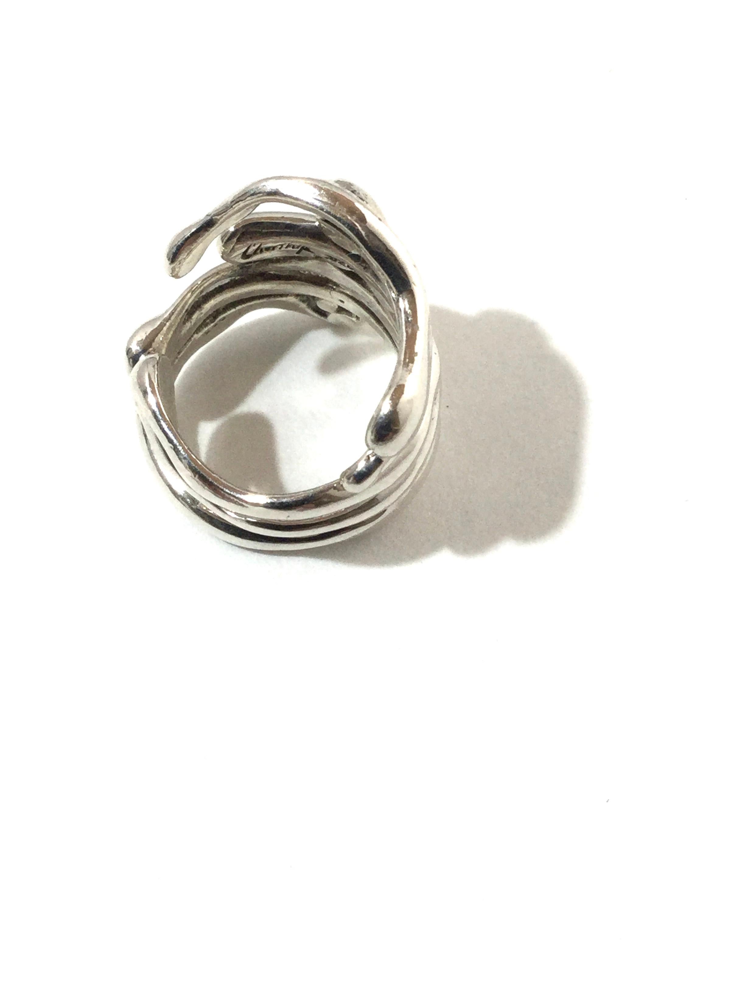 Women's Chorthip Sterling Silver Multi-Rain Ring