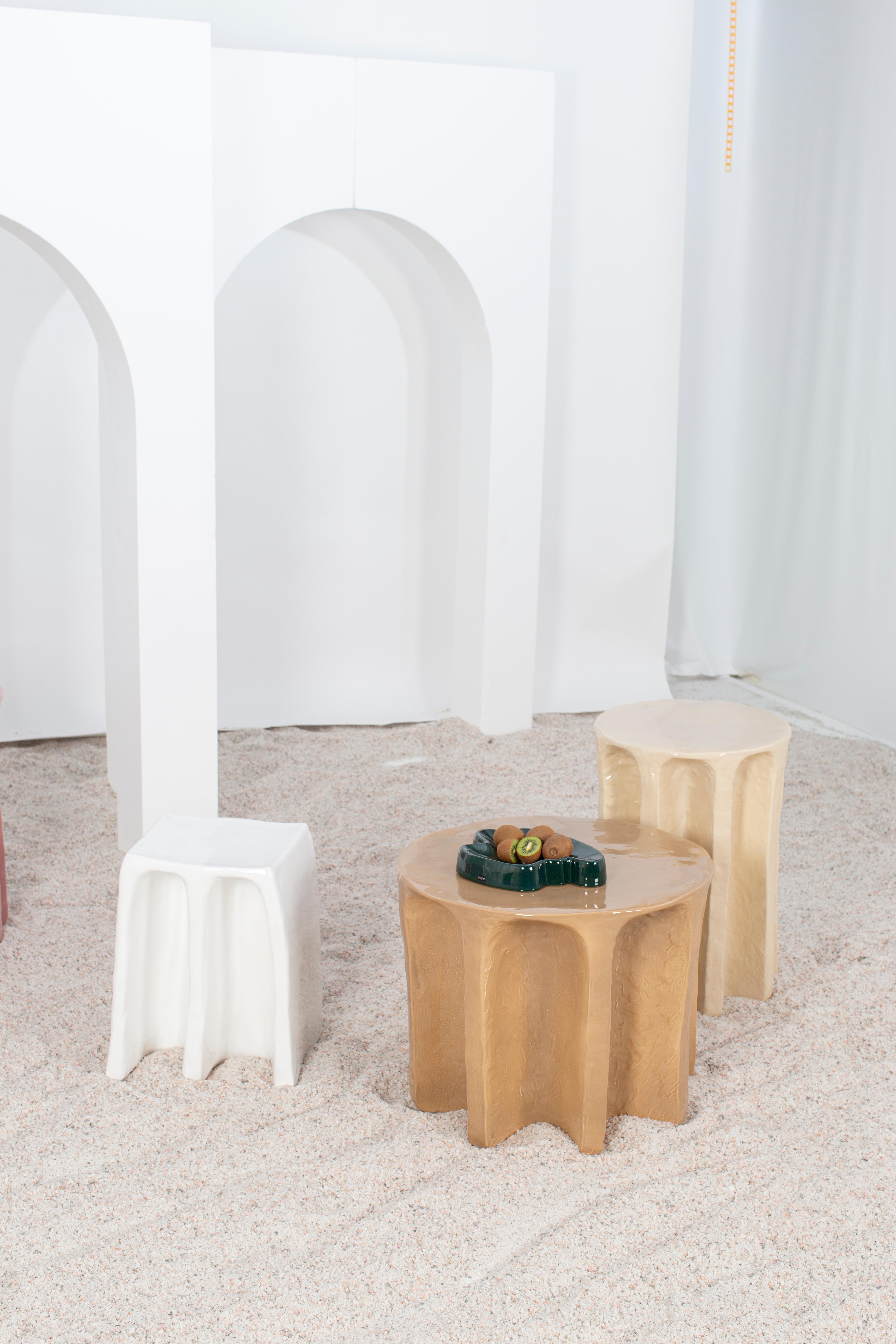 Chouchou Beistelltisch aus hohem Sand von Pulpo im Angebot 1