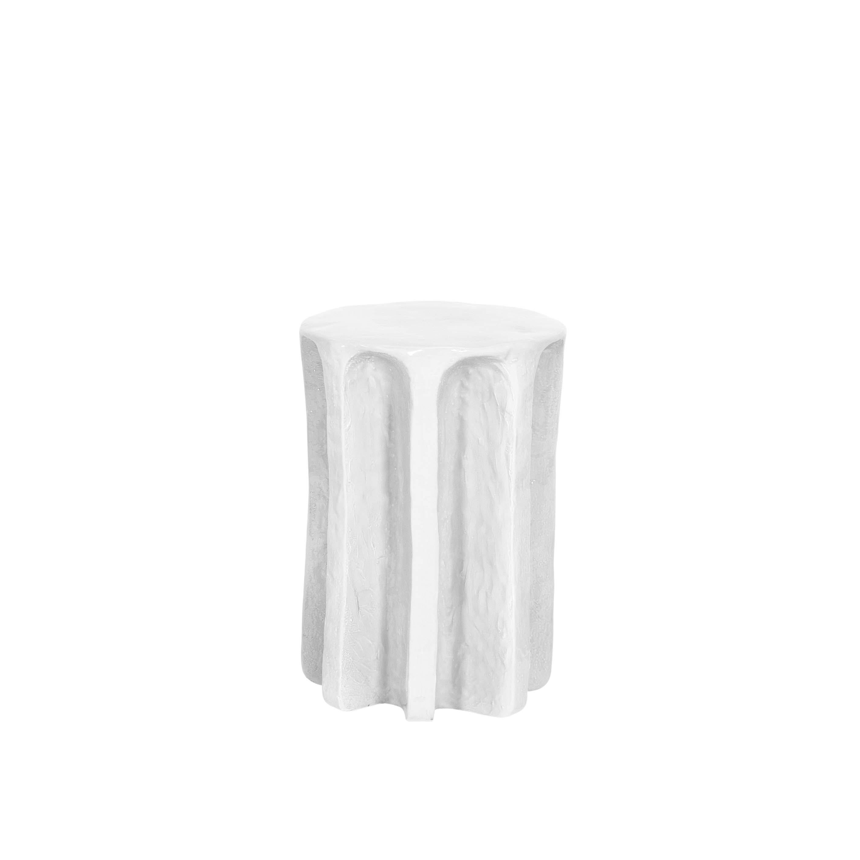 Chouchou high white side table by Pulpo
Dimensions: D 39 x H 57 cm
Materials: ceramic

Also available in different Colours.

Chouchou bears the contours of an antique column – which, knowing designer Lorenzo Zanovello’s, is most likely a