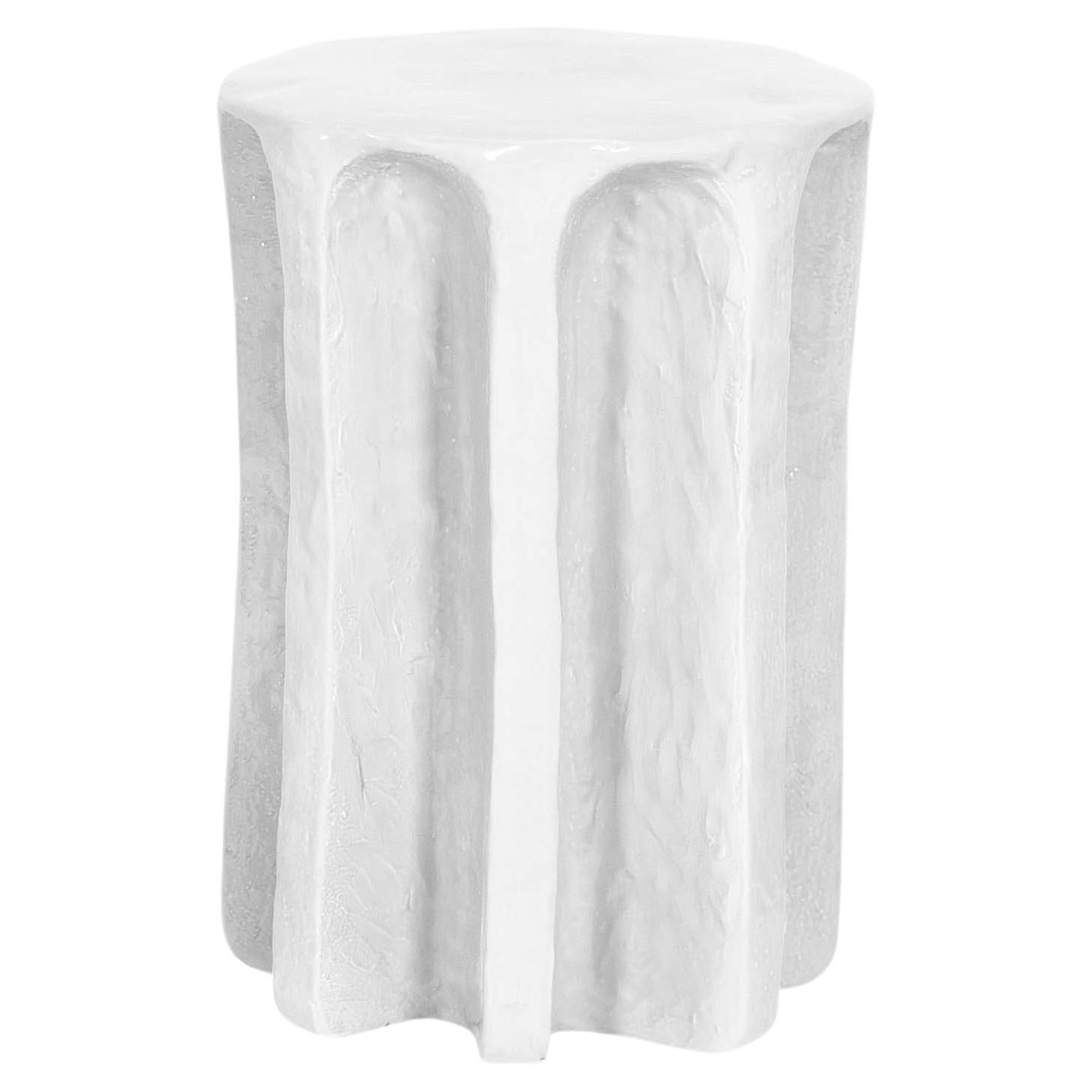 Table d'appoint haute Chouchou blanche par Pulpo en vente