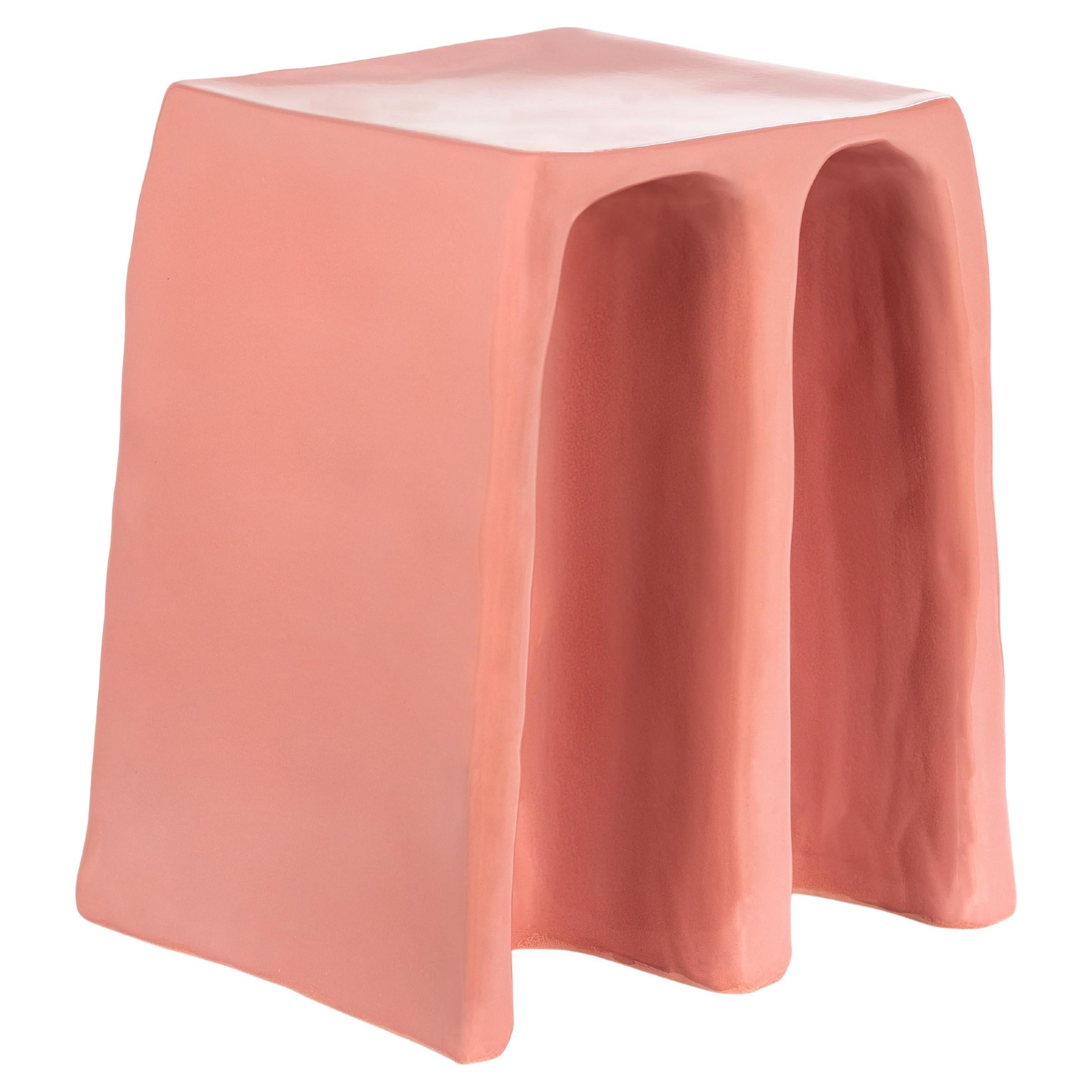 Chouchou Rose Stool by Pulpo For Sale