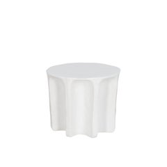 Table basse ronde blanche Chouchou par Pulpo