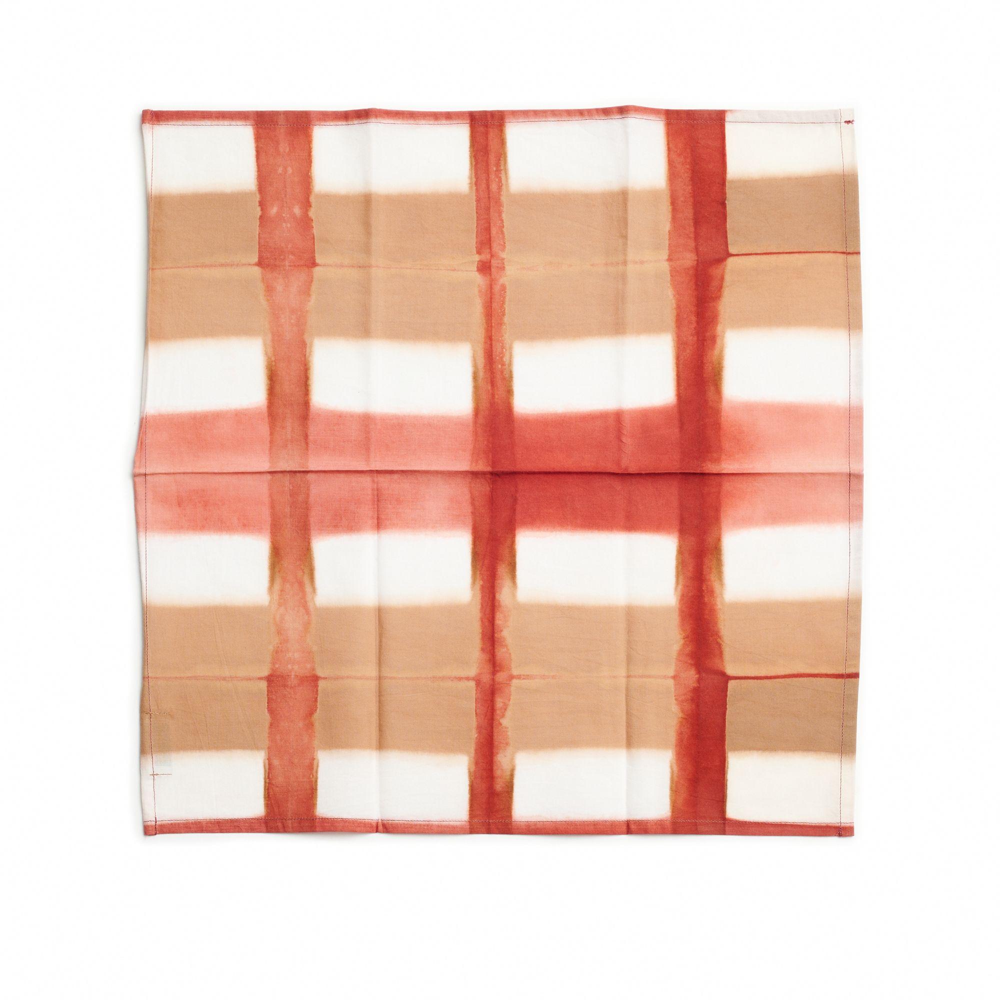 Chowk table napkin is a unique modern artisanal napkin. Created artistically and ethically by artisans in India using clamp dye technique, using only pure natural dyes. It is a pure statement piece that adds modern and timeless quality as  a table