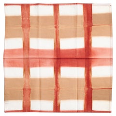 Chowk Red Cotton Table Napkin, Handcrafted By Artisans ( set of 4 napkins )