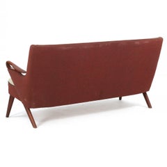 Chresten Findahl Brodersen, 2 1/2 Seat Sofa with Teak Armrest/Legs, CFB52