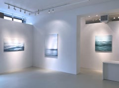 "Daybreak, Highly Realistic Contemporary Water Painting of Morning Ocean & Sky"