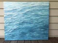 "Study for Styria"   Small waterscape of a blue ocean with waves