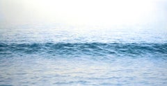 "Traverse, Highly Realistic Large Water (Ocean) Painting in Blue and White"