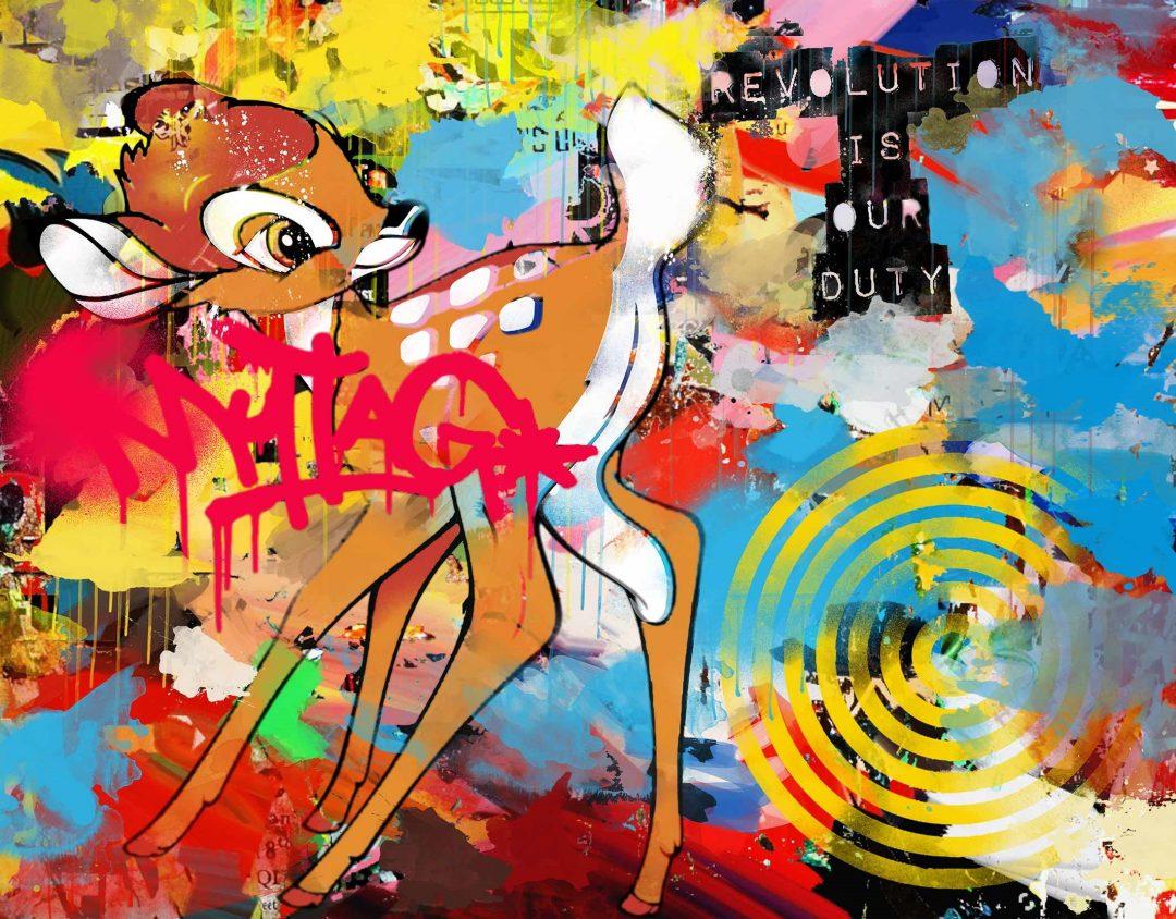 Revolution - Grafik/POP-Kunst: Collage/Acryl als Ltd-Ausgabedruck