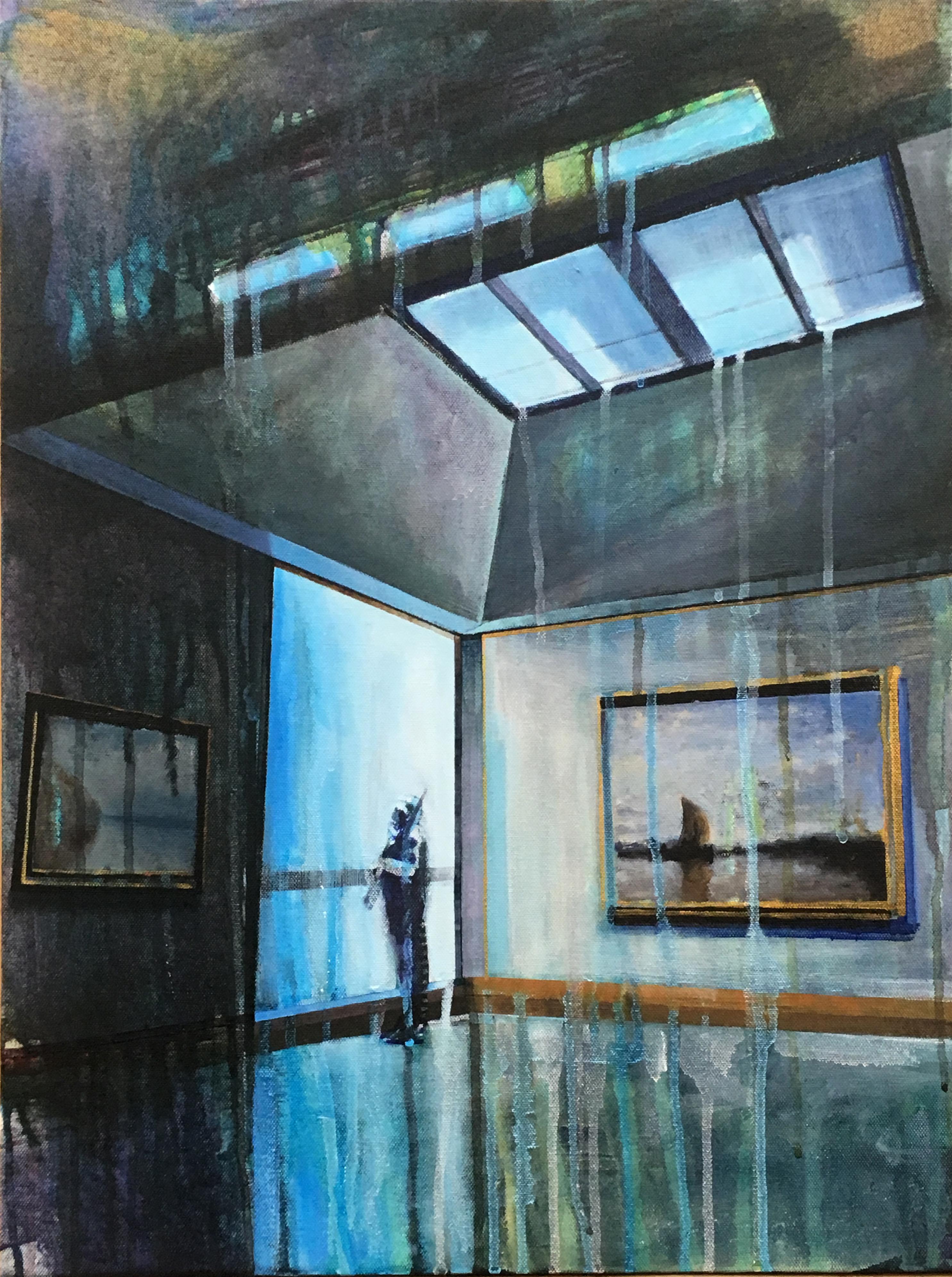 Chris Barnard Figurative Painting - Misguided (Northern Light)