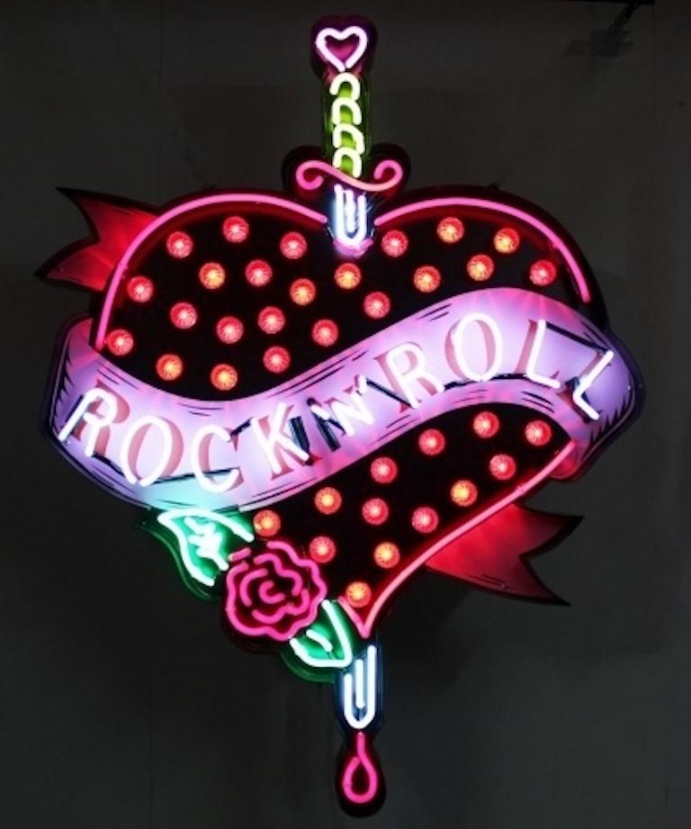 Chris Bracey - Rock N' Roll Heart For Sale at 1stDibs | rock n roll heart, rock  & roll heart, a rock n' roll heart