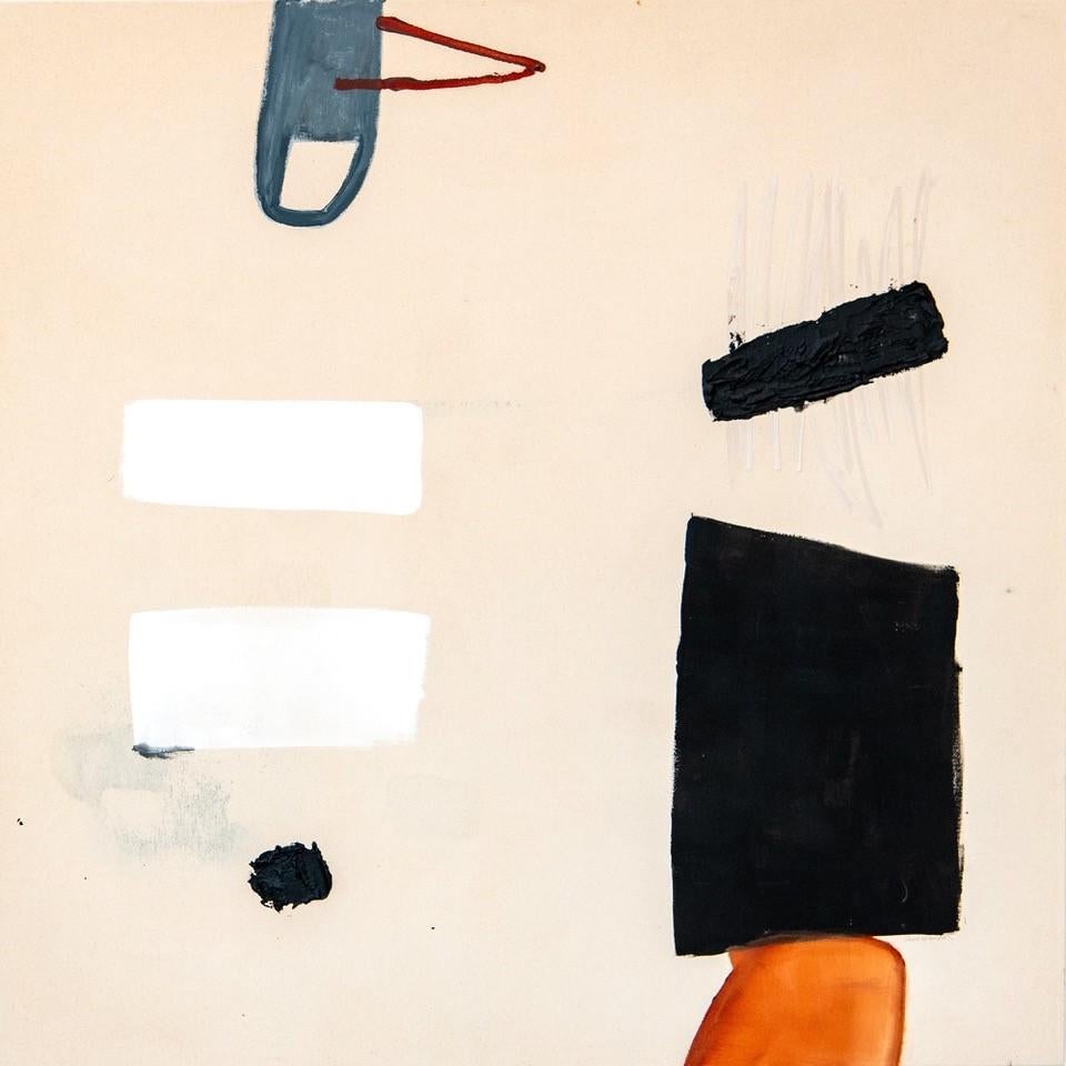 Scopri il fascino straordinario di "Two Were Fishing 3", un capolavoro accattivante del famoso artista della Florida Chris Brandell. Questo grande e moderno dipinto a olio su tela mostra un'ipnotica miscela di toni neutri, che emana un'estetica sexy