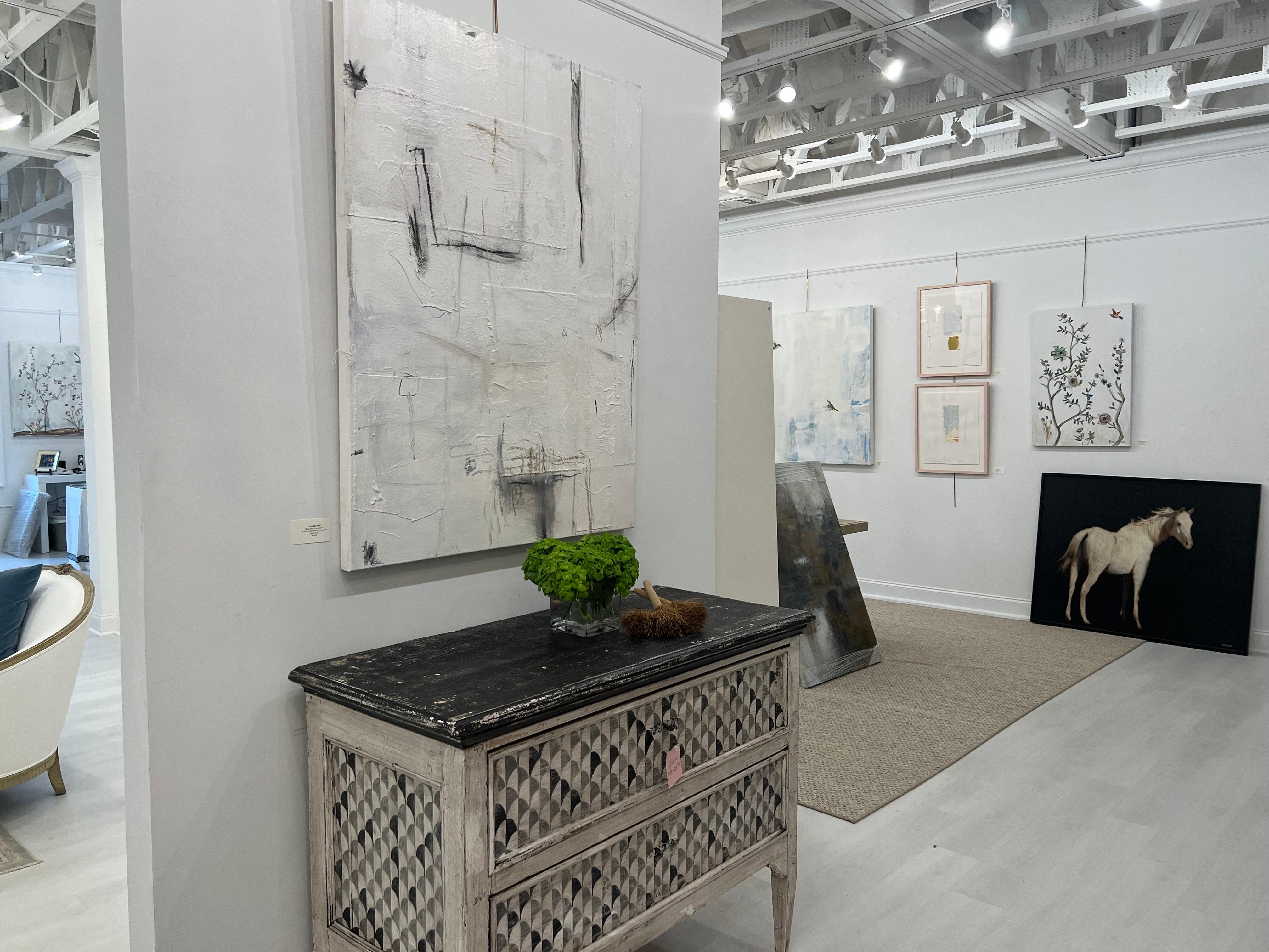 Fil de fer et béton n°4 de Chris Brandell, grande peinture contemporaine 4