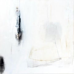 Câblage et écriture sur béton n°1 de Chris Brandell, grande peinture contemporaine