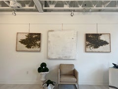 Wire and Writing on Concrete #2 by Chris Brandell, Large Contemporary Painting