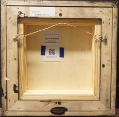 'Silver Vase in Purple & Blue' by Chris Brizzard, Oil on Linen Painting