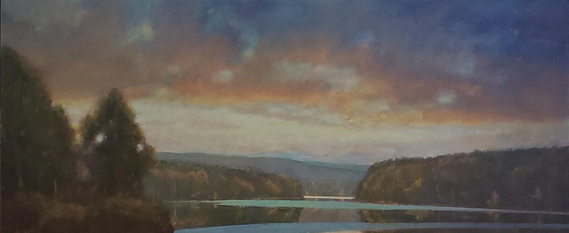 Reflections  American Luminism, Texas  Louisiana Landscapes, ethereal landscapes - Painting by Chris Burkholder