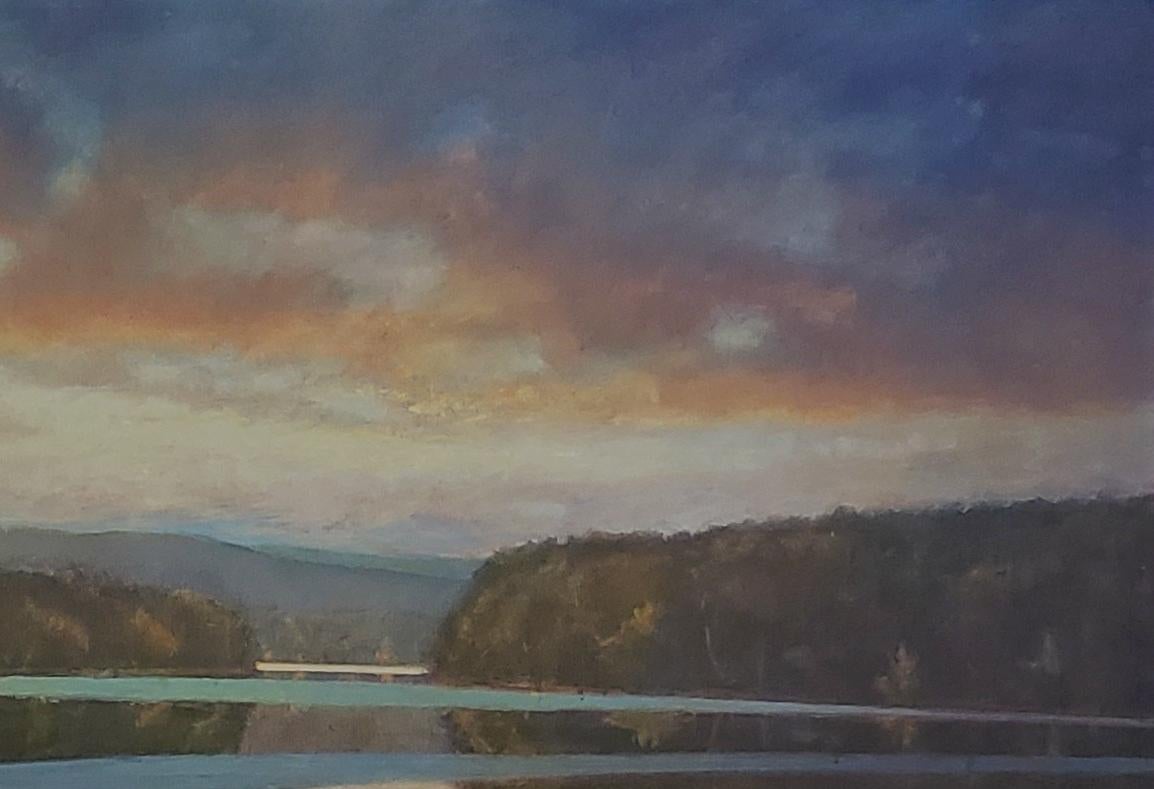 Reflections  American Luminism, Texas  Louisiana Landscapes, ethereal landscapes - American Impressionist Painting by Chris Burkholder